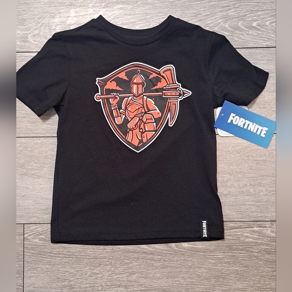 Brand New Boy's Fornite Black Kids T-Shirt
